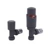 TRV-2351G Angle Grey TRV and Lockshield Valve Set      ( PTFE Tape included)