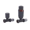TRV-2353G Straight Grey TRV and Lockshield Valve Set      ( PTFE Tape