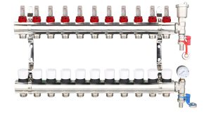 ZL-112511MK 11 Port manifold With Pressure gauge and auto air vent