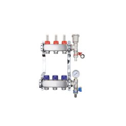 ZL-117503 3 Port manifold With Pressure gauge and auto air vent