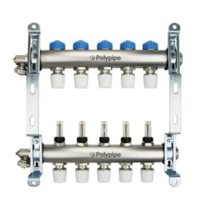 ZL-1175H05 5 Port manifold With Pressure gauge and auto air vent