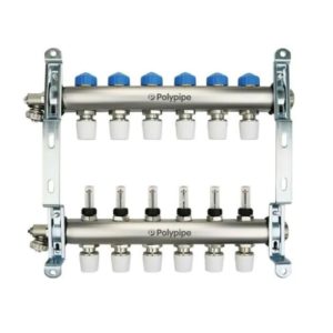 ZL-1175H06 6 Port manifold With Pressure gauge and auto air vent