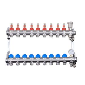 ZL-1185P09 9 Ports Auto-Balancing Stainless Steel Manifold
