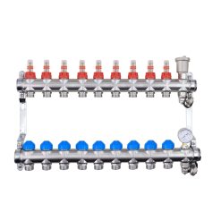 ZL-1185P09 9 Ports Auto-Balancing Stainless Steel Manifold