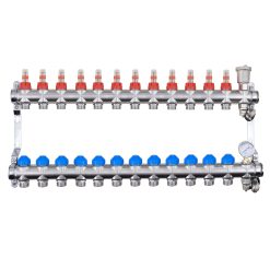 ZL-1185P12 12 Ports Auto-Balancing Stainless Steel Manifold