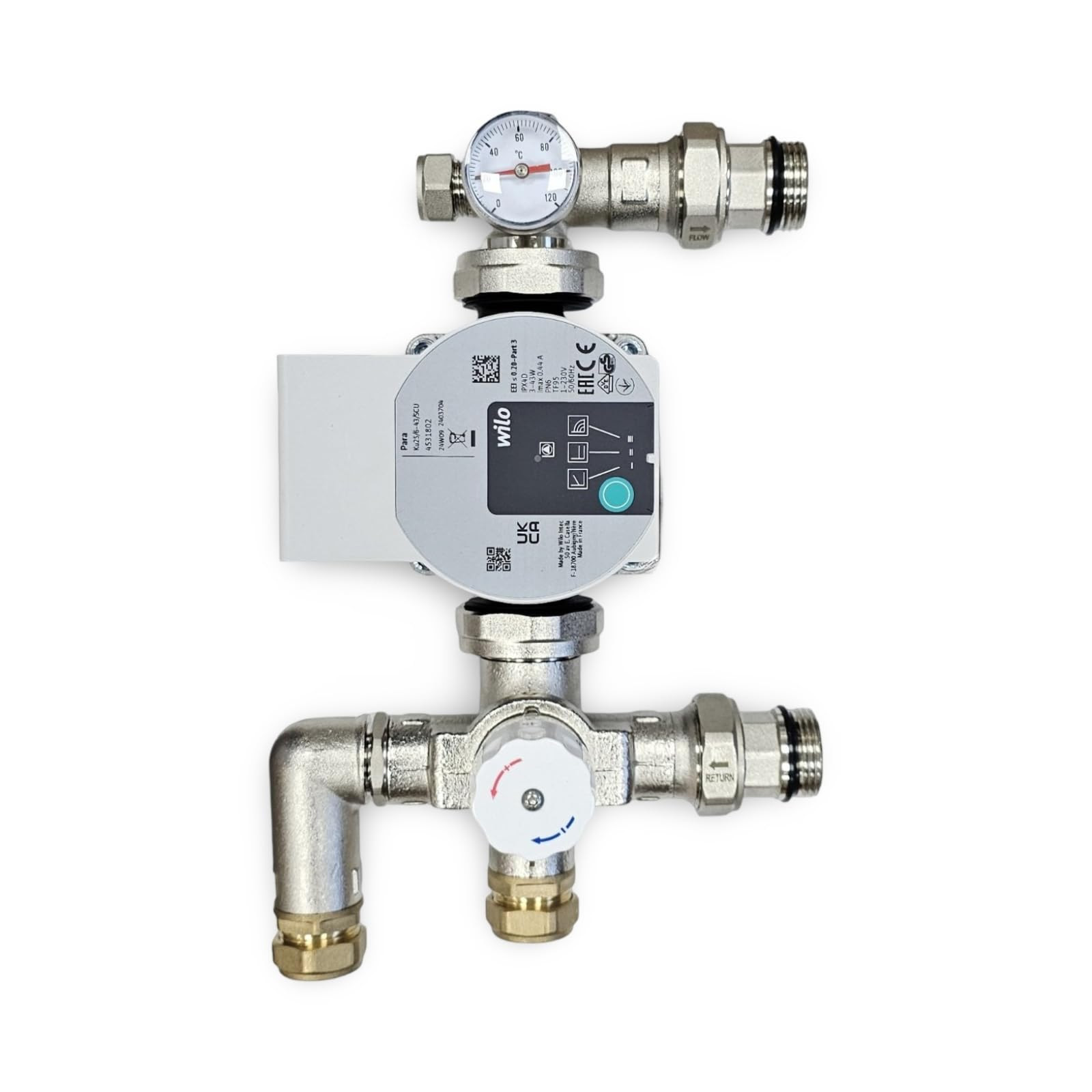 ZL-2536W-W8 Blending Valve with Wilo A RATED pump 8m assembled