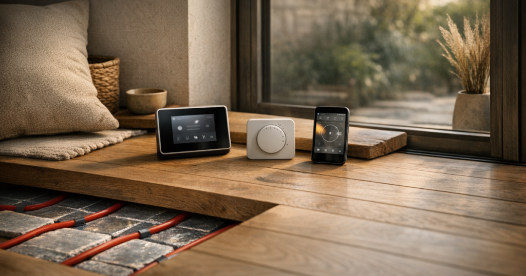 heating control for underfloor heating