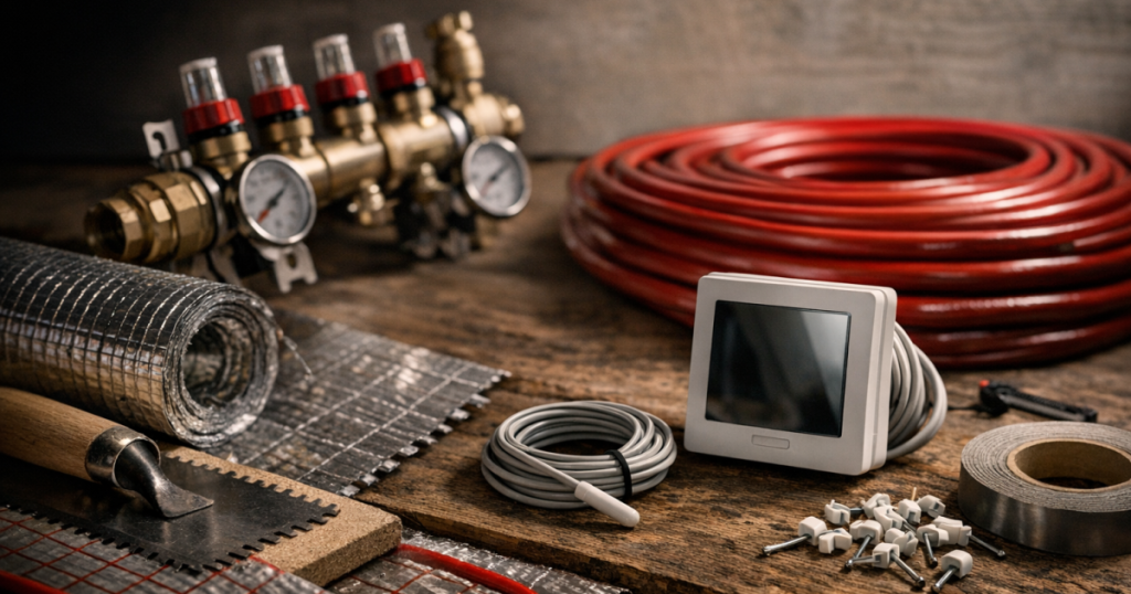 underfloor heating accessories for installation