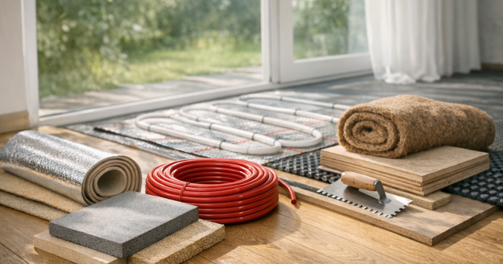 best materials for underfloor heating