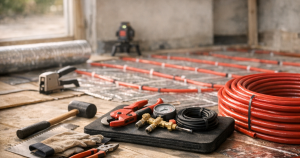 tools for underfloor heating installation
