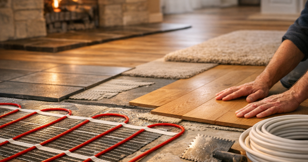 install underfloor heating