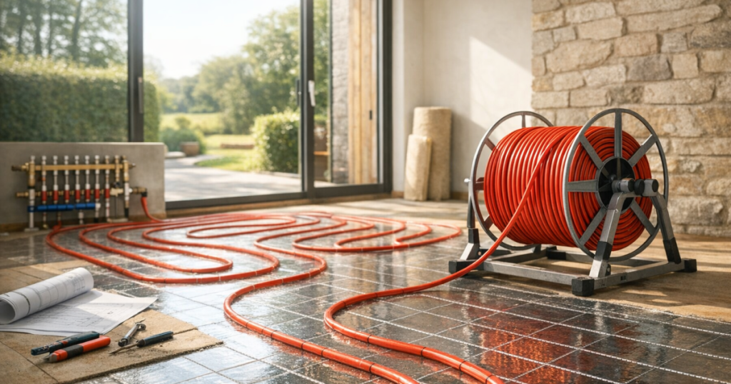 efficient underfloor heating installation
