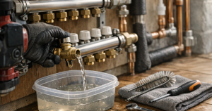 maintain underfloor heating manifold