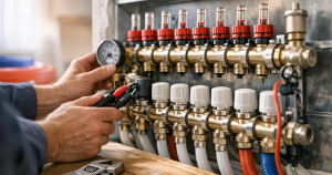 troubleshoot underfloor heating manifolds